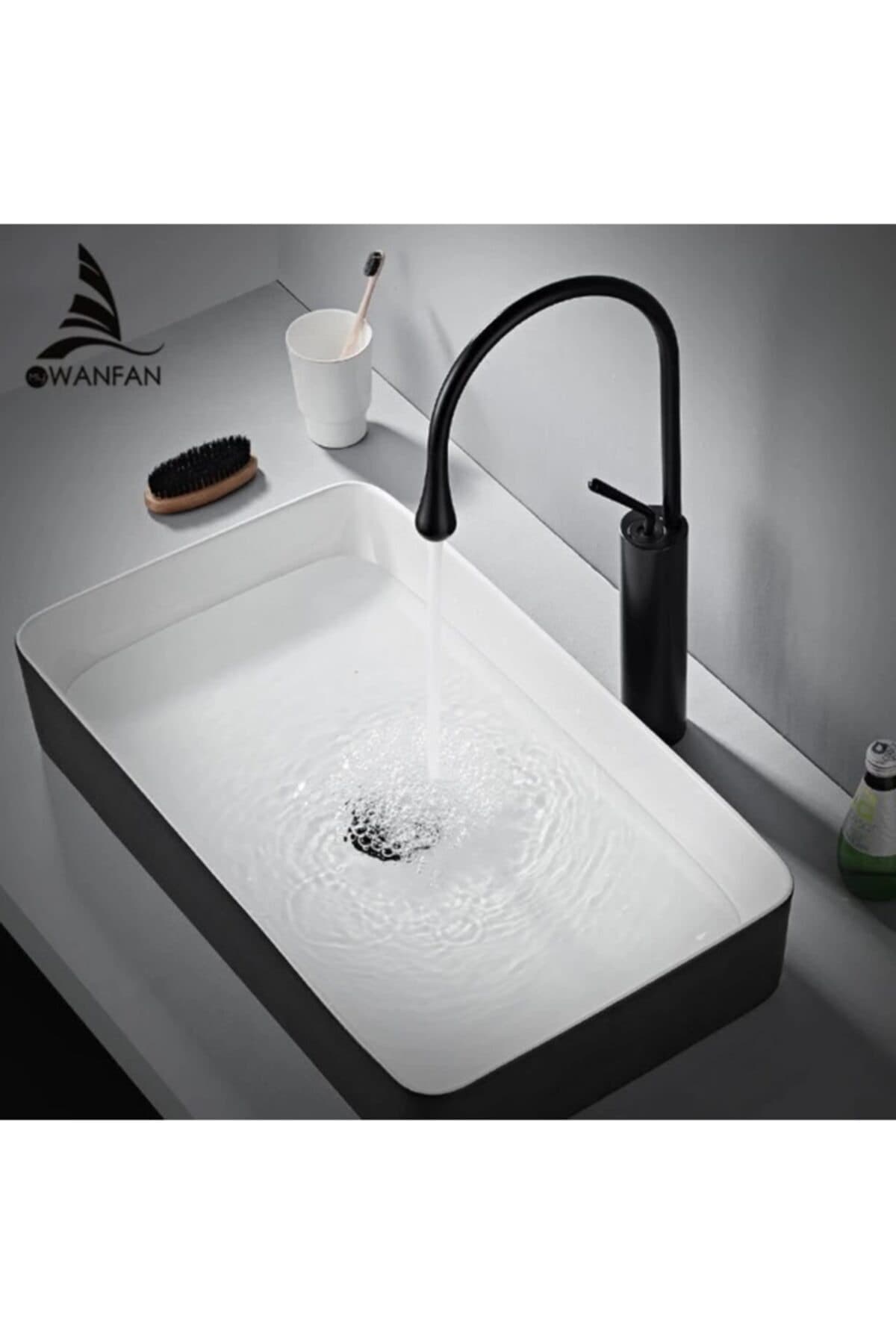 OEM Banyo Evye Çanak Lavabo Bataryası Siyah Yeni Tasarım 5 Yıl Garantili
