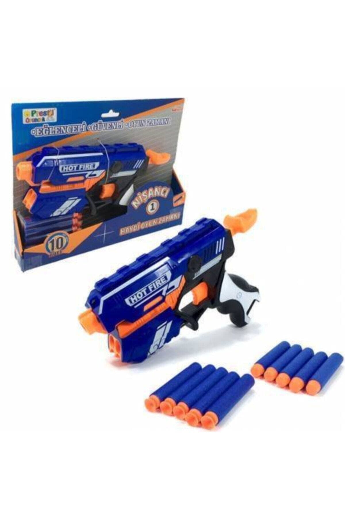 LAZIMBANA Nişancı Sünger Mermili 20m Menzilli Nerf Silahı Oyuncak Tabanca 20cm Yumuşak Mermili Nörf Silahı