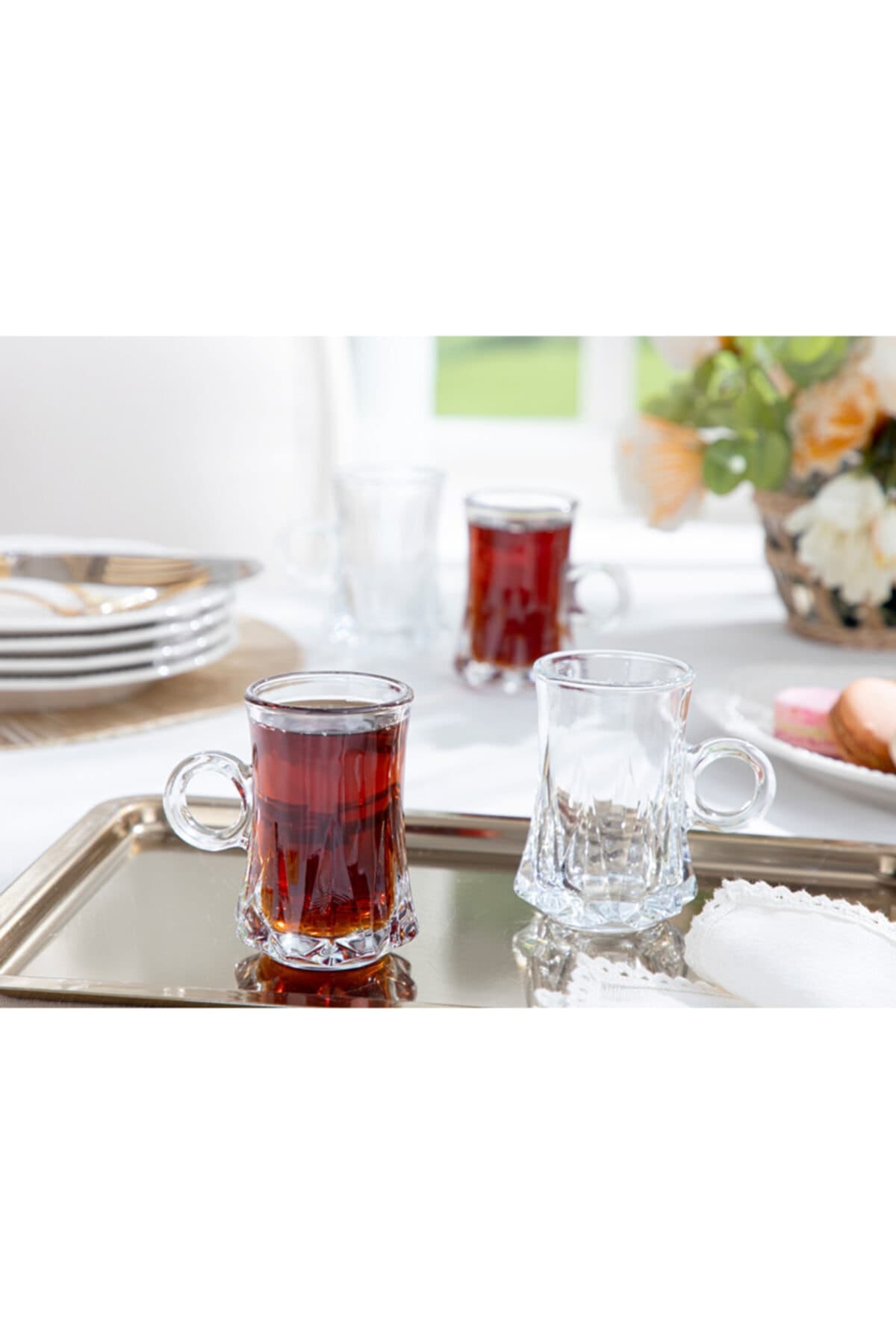 English Home Resta Cam 4'lü Çay Bardağı 170 ml