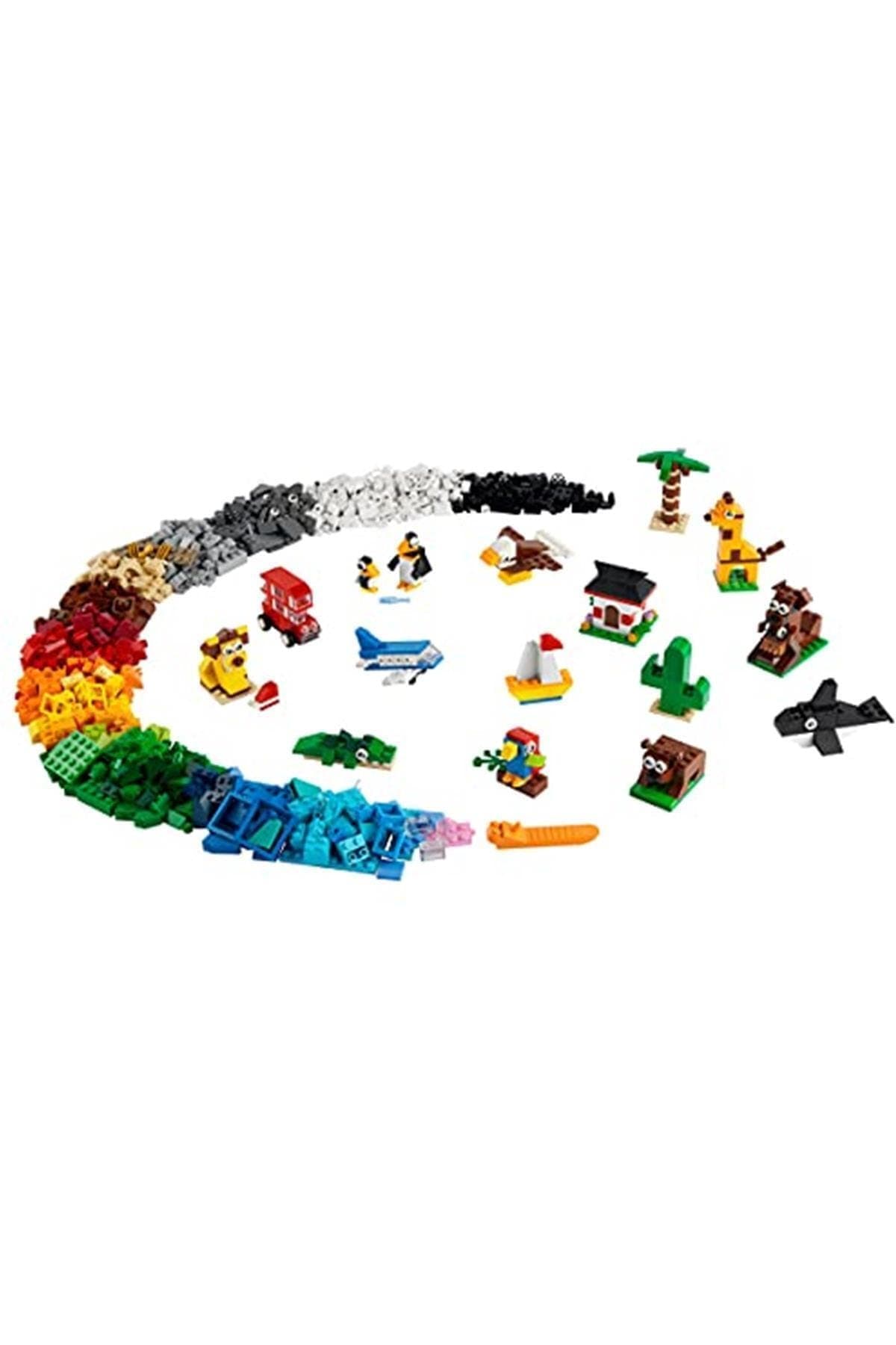 LEGO Classic Dünya Turu 11015 - Yaratıcı Çocuklar Için Simgeleşmiş Hayvan Oyuncakları Içeren