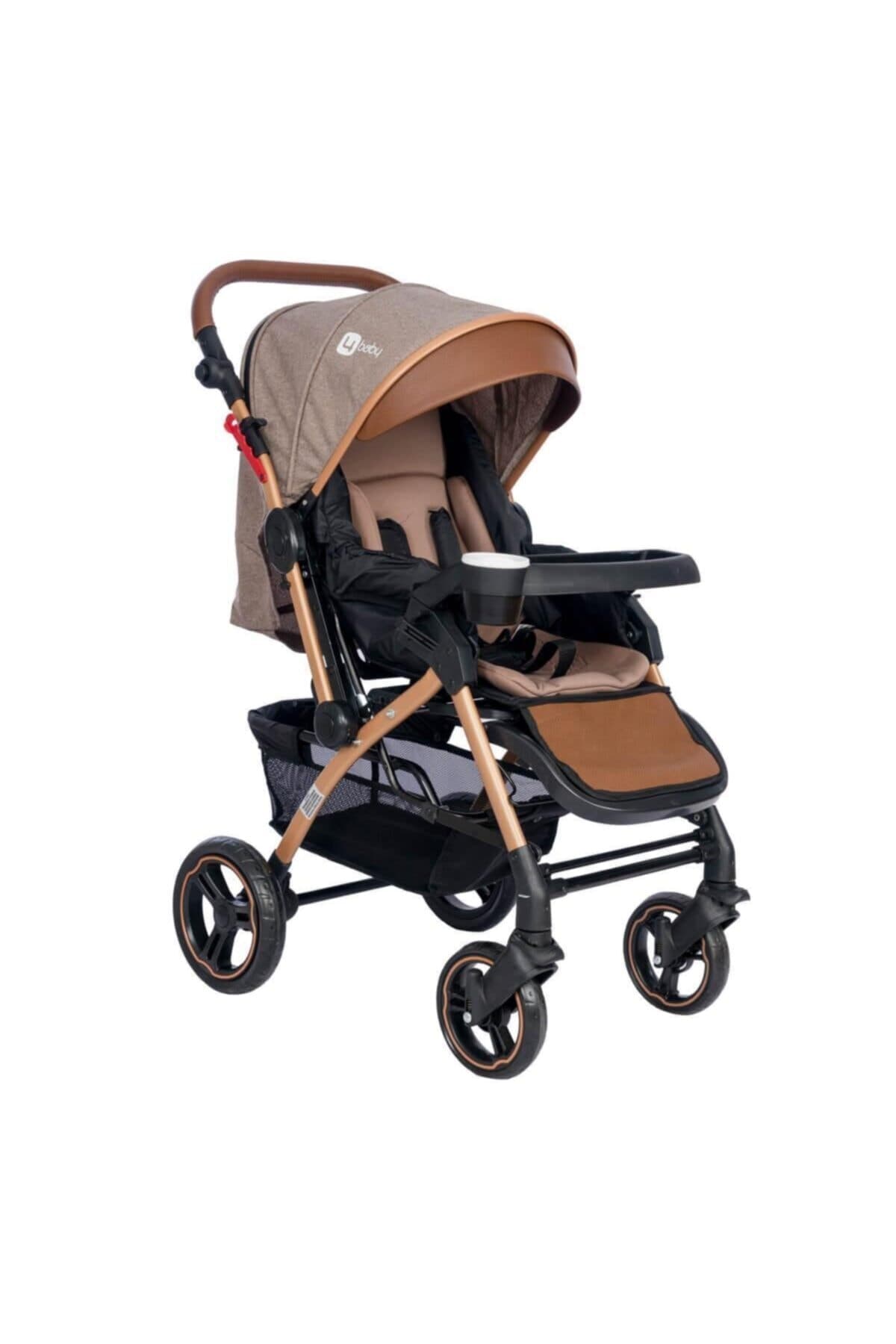 4 Baby Ab-350 Active Gold Plus Çift Yönlü Bebek Arabası - Kahverengi