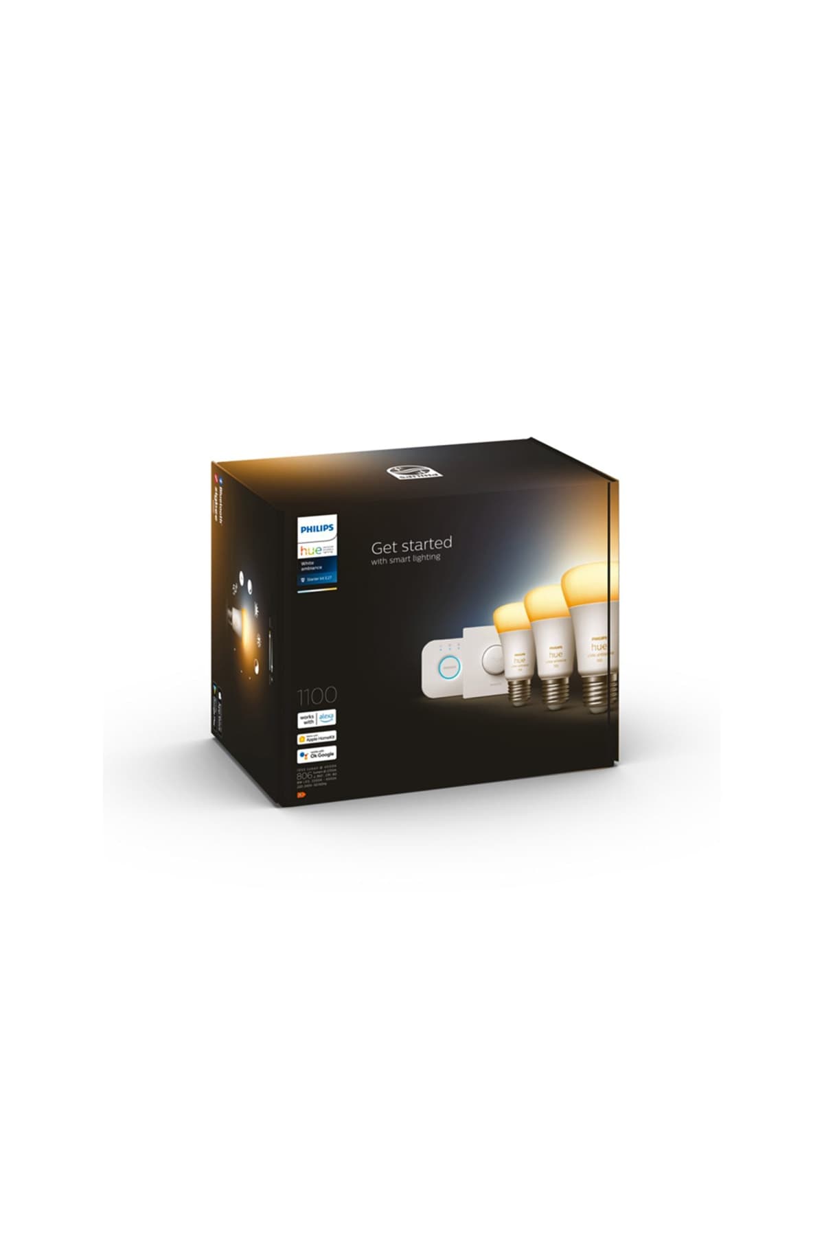 Philips HueWA 8-75W Beyaz Ambiyans Akıllı Başlangıç Seti 3'lü Akıllı Buttonlu E27