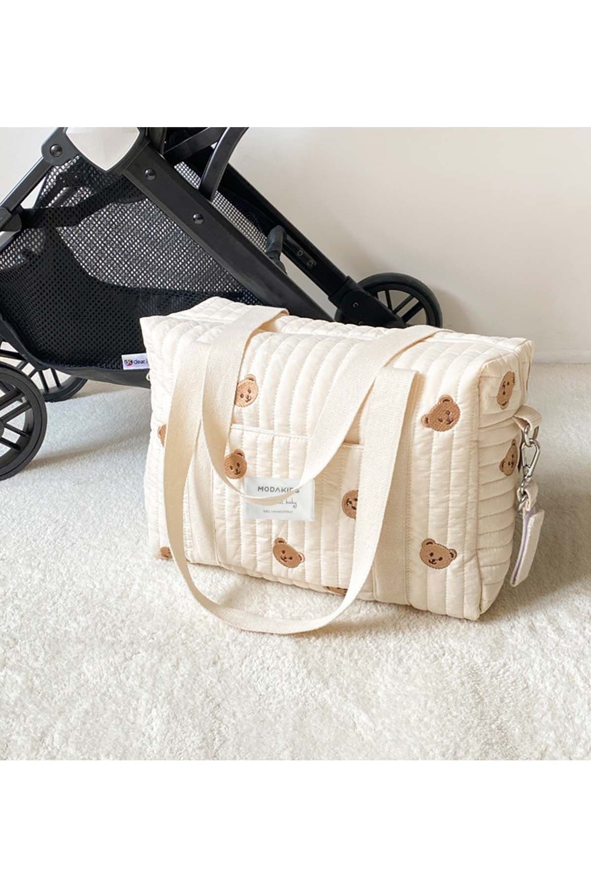 Modakids Anne Bebek Bakım Çantası Kapitone Su Geçirmez Bebek Arabası Organizer Düzenleyici Stroller Bag