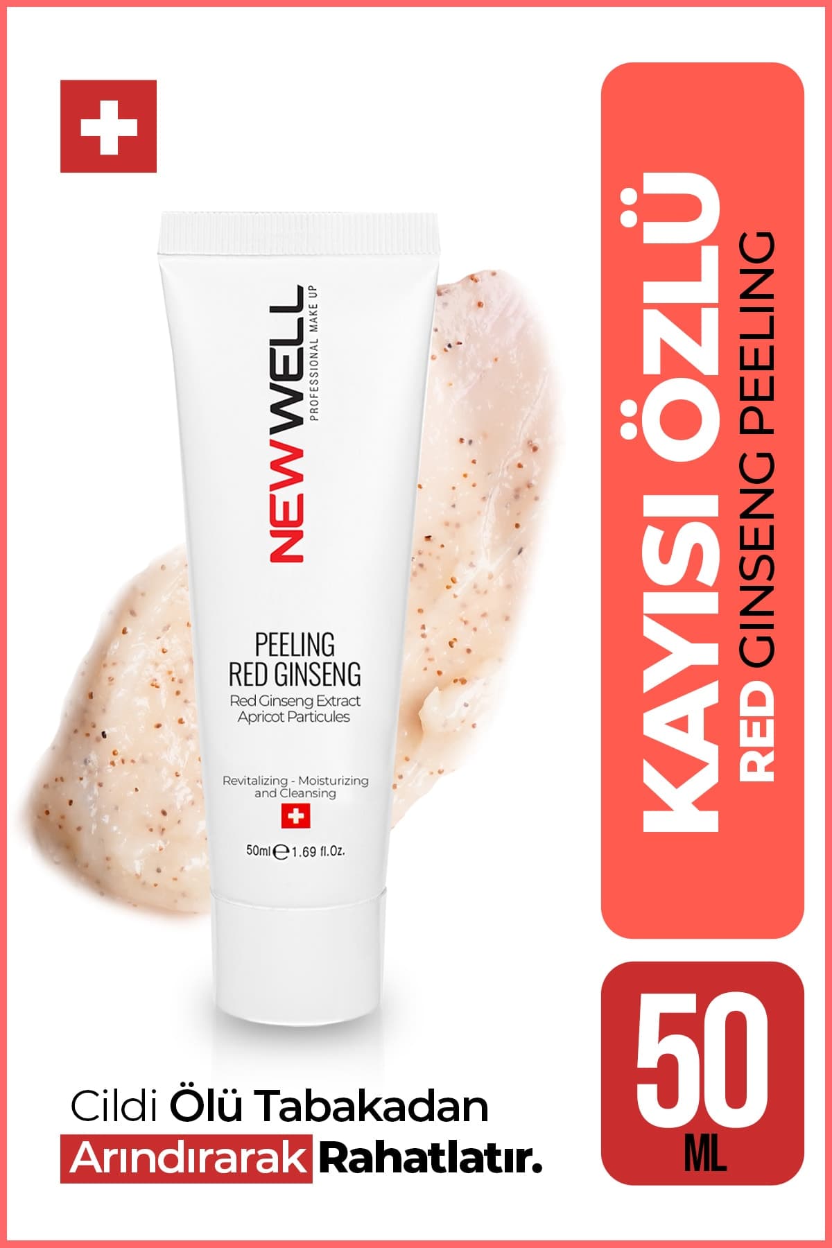 New Well Kayısı Özlü Red Ginseng Peeling (50ML)