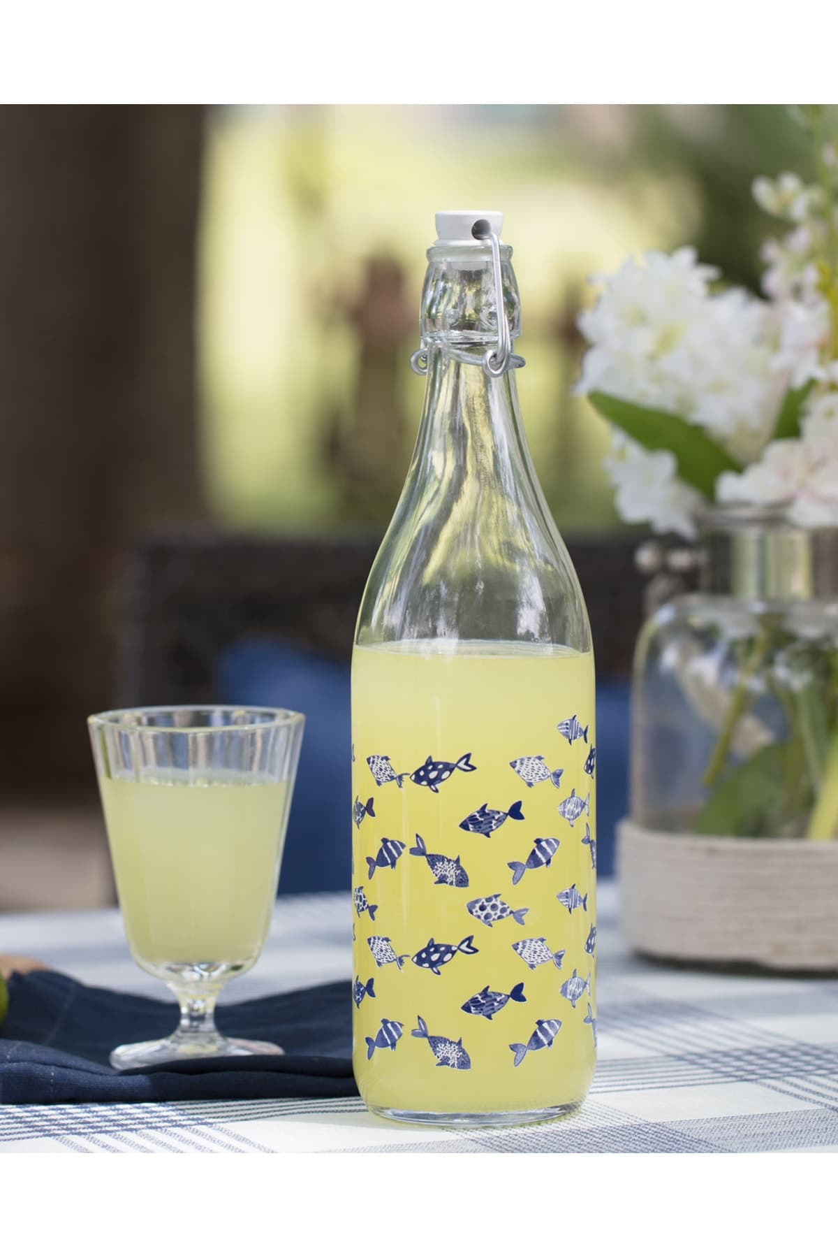 Madame Coco Fish Su Şişesi - Mavi / 1000 ml