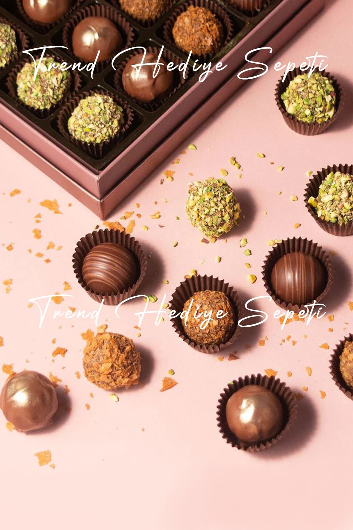 Trend Hediye Sepeti Takribi 200 Adet Küçük Boy Kahverengi Çikolata Kağıdı 35x20 Mm , Muffin Kek Kalıbı , Lokum Kağıdı