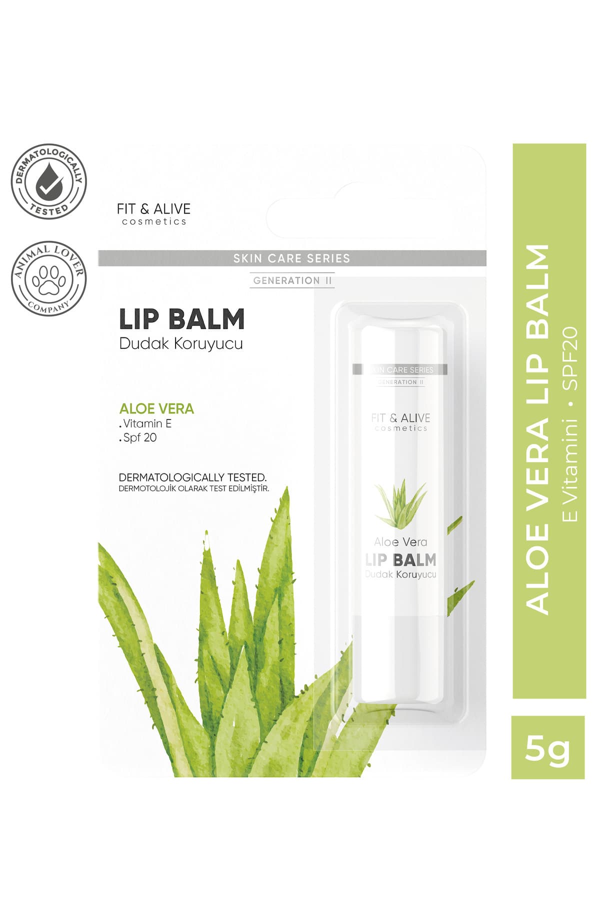 Fit & Alive Fitalive Aloe Vera Lip Balm