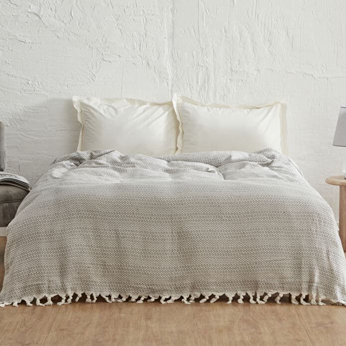 Karaca Home Levi Açık Gri Çift Kişilik Pike