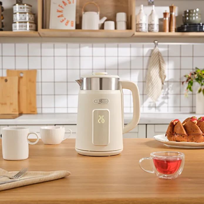 Karaca Multiboil Retro Cool Touch Su Isıtıcı Cream
