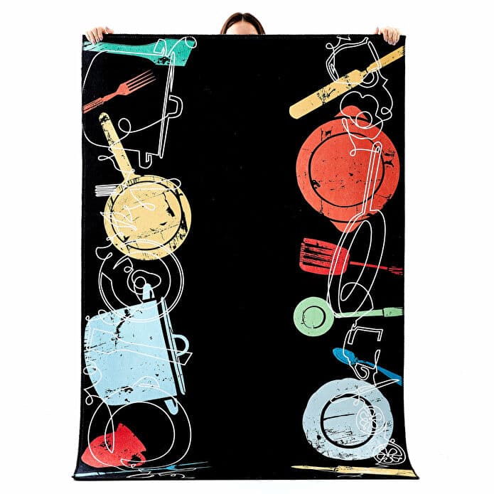 Kaşmir Halı Dekoratif Art Mutfak Kitchen 80x300 cm