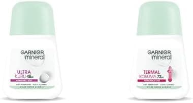 Garnier Mineral Ultra Kuru Roll-On Deodorant + Garnier Mineral Termal Koruma Roll-On Deodorant