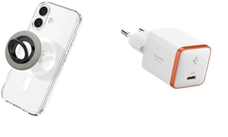 Spigen NanoPop MagFit iPhone için Manyetik Telefon Tutucu & Stand MagSafe özellikli Ring Truffle Gray - AMP09032 Spigen 30W USB-C Ultra Mini Hızlı Şarj Aleti