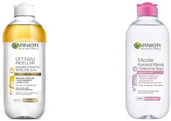 Garnier Skin Naturals Çift Fazlı Micellar Kusursuz Makyaj Temizleme Suyu (400 ml) + Garnier Skin Naturals Micellar Kusursuz Makyaj Temizleme Suyu (400 ml)