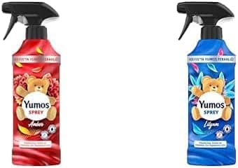 Yumoş Sprey Yıkanması Zor Eşyalar İçin Giysi Spreyi Amber 450 ml ve Yumoş Sprey Yıkaması Zor Eşyalar İçin Lilyum 450 ml