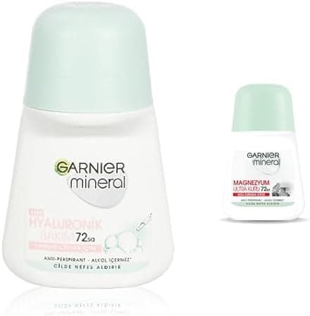 Garnier Mineral Hyaluronik Bakım Roll-On Deodorant + Garnier Mineral Magnezyum Ultra Kuru Roll-On Deodorant