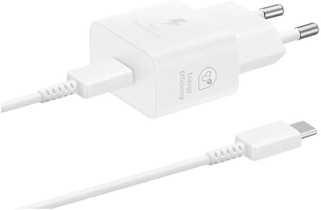 Samsung 25 Watt Şarj Adaptörü + Kablo Seti, Beyaz