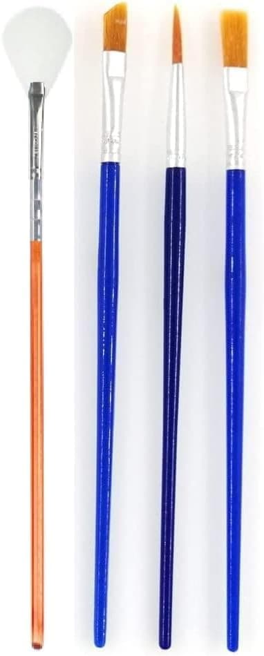 NEROLIA - NEON Fırça Seti/Çocuklar ve Yetişkinler İçin Hobi Boya Fırçaları/Ahşap, Cam, Metal, Kumaş, Tuval Boyama Seti/Akrilik Boya, Sulu Boya, Guaj Boya, Yağlı Boya İçin Kullanıma Uygundur (4)