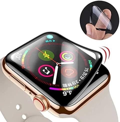 Apple Watch 42mm ile uyumlu Full Ekran Nano Saat Koruyucu Siyah