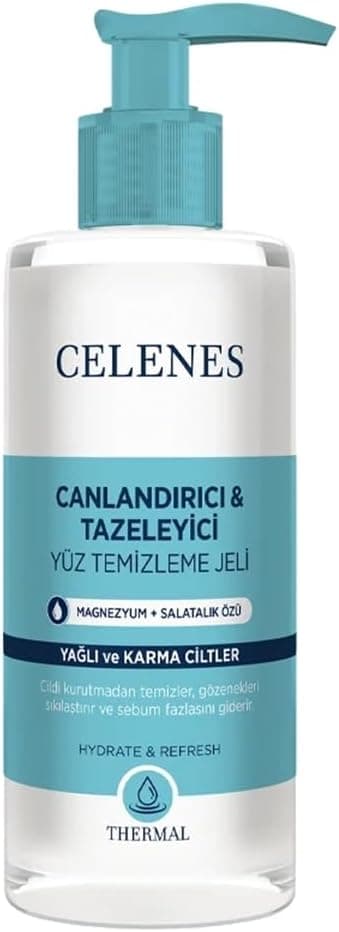 Celenes By Sweden Thermal Yüz Yıkama Jeli Yağlı ve Karma Ciltler (250 ml)