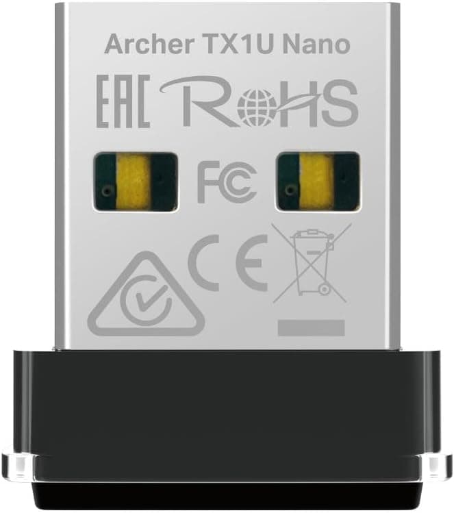 TP-Link Archer TX1U Nano; AX300 Mbps, Nano Tasarım, Tak ve Çalıştır, Linux ve Windows(11/10/7) Destekli, Wi-Fi 6 USB Adaptör