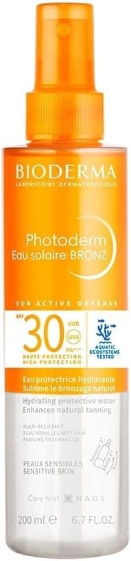 Bioderma Photoderm Bronz Sun Protective Water SPF30 Bronzlaştırıcı Güneş Koruyucu Yüz, Vücut, Saç 200 ml