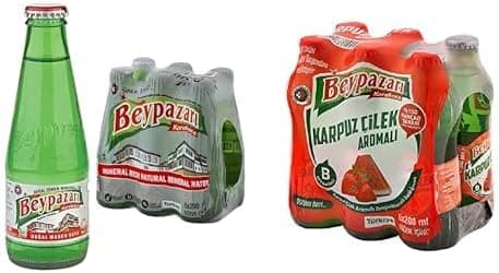 Beypazarı Seti | Doğal Maden Suyu 6 x 200 ml x1 + Karpuz - Çilek Aromalı Maden Suyu x1
