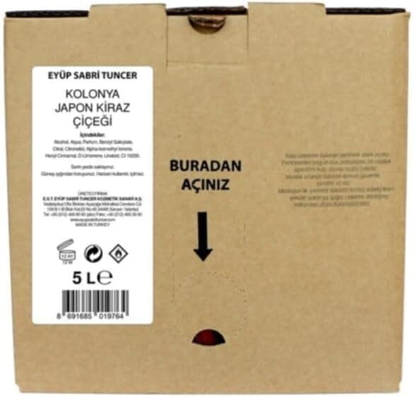 Eyüp Sabri Tuncer Japon Kiraz Çiçeği Kolonyası 5 lt - Bag In A Box