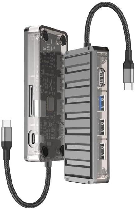 Sunix PD 100W 7in1 Usb-C to TF/SD-HDMI Hub Adaptör HB-13