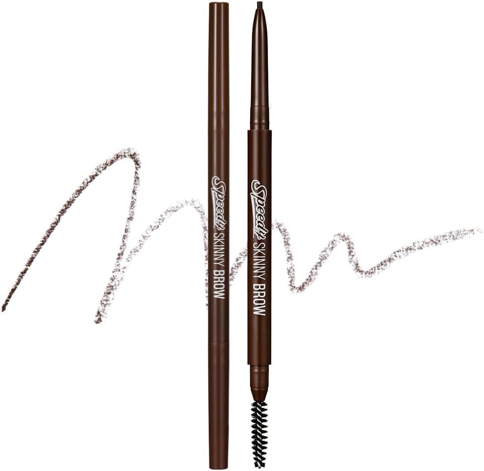PERIPERA Ultra İnce Uçlu, Doğal Görünüm Veren Kaş Kalemi Speedy Skinny Brow (2 Dark Brown)