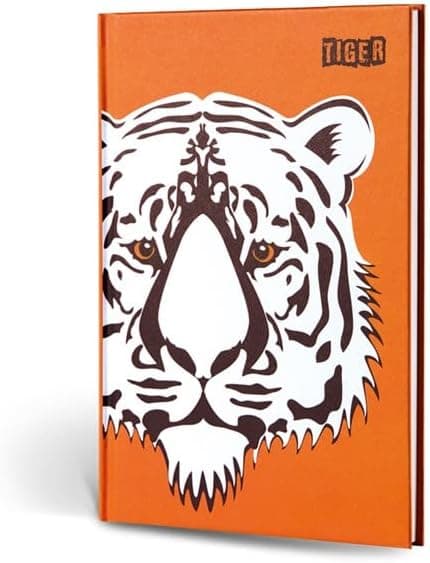 Le Color Hayvan Figürlü Dokulu Defter Çizgili Kaplan