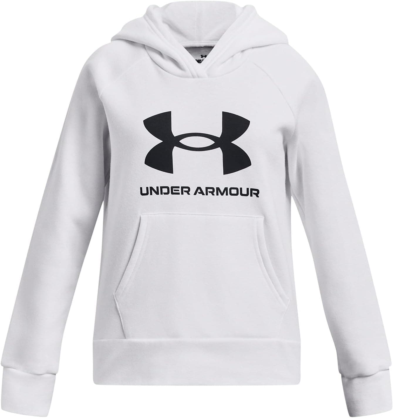 Under Armour Rival Fleece Büyük Logolu Kapüşonlu SvetşörtTişörtKız çocuk