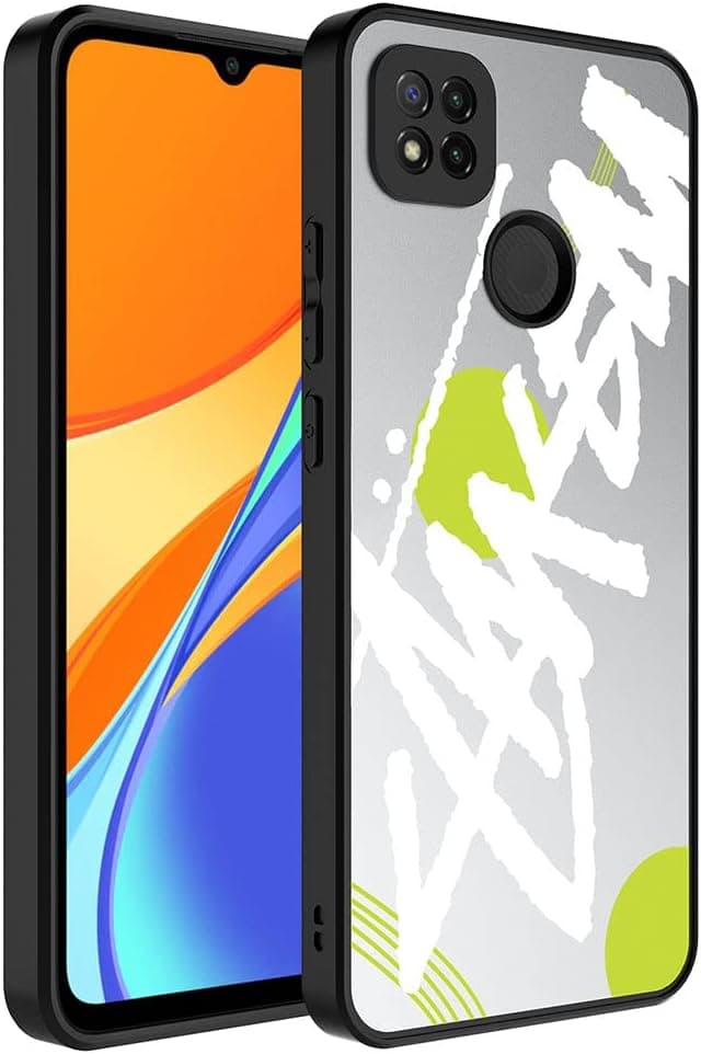 Spia Xiaomi Redmi 9C ile uyumlu Kılıf Yazı Echo Kapak Dayanıklı Darbe Karşıtı Koruyucu Tasarım (Xiaomi Redmi 9C, Yazı)