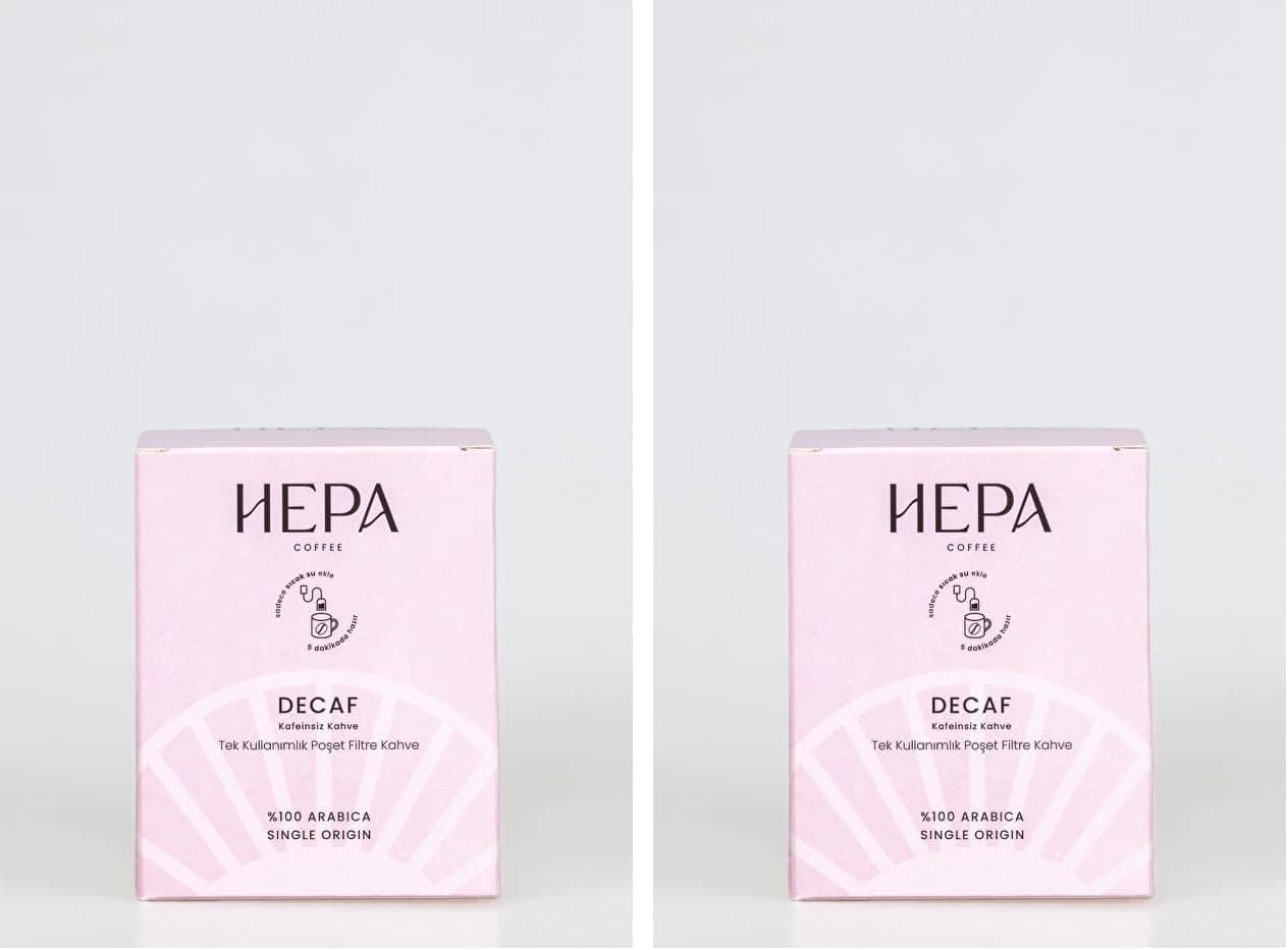 Hepa Coffee Decaf Tek Kullanımlık Poşet Filtre Kahve 10’lu Paket | Kafeinsiz Pratik Filtre Kahve | Makinesiz Demleme Kahve