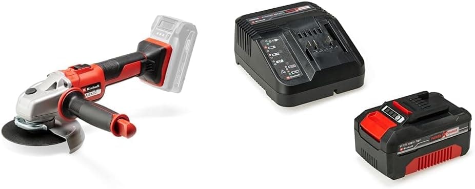 Einhell AXXIO, Akülü Avuç Taşlama ve Einhell 18V 4,0 Ah PXC Starter Kit (Başlangıç Seti)