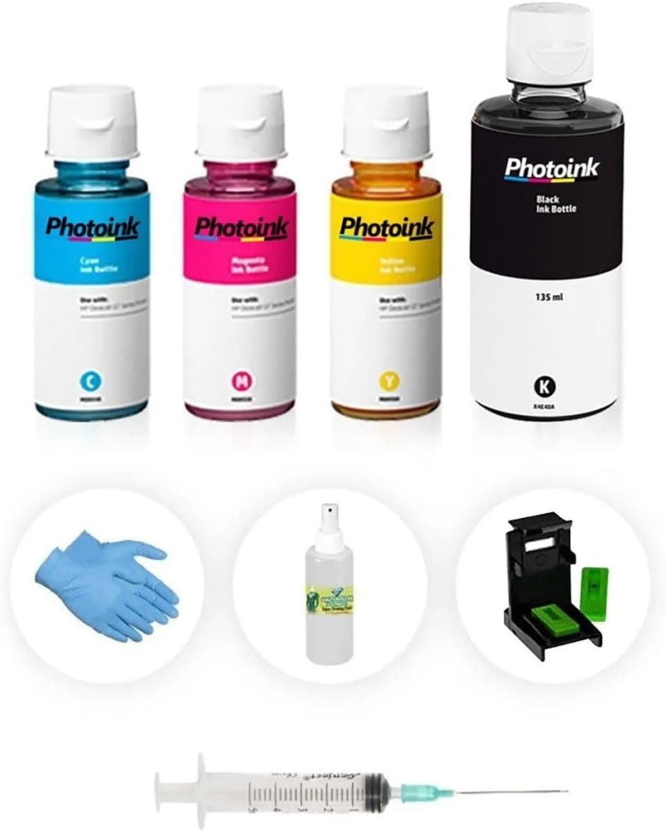 Starfilm Star Film Canon E404/E414/E474/E484 Photoink Plus Siyah ve Renkli Kartuş Dolum Seti