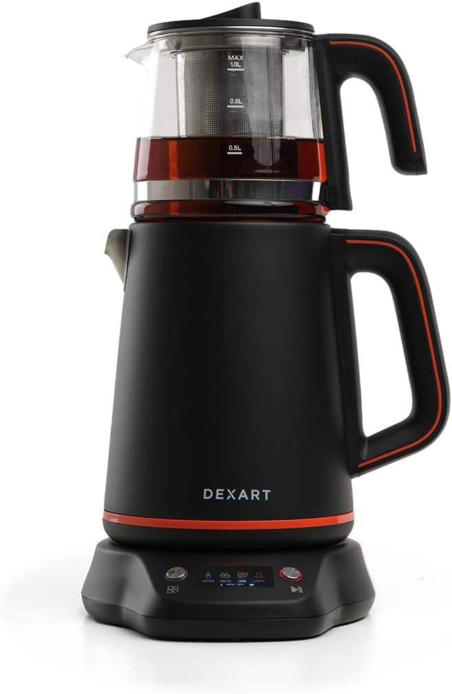 Dexart DX-1321-BL PerfectTea Dijital Çay Makinesi, Siyah