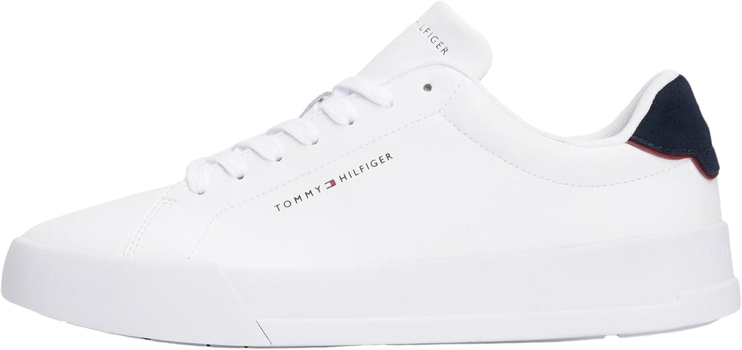 Tommy Hilfiger Erkek Th Court Lth Detail Ess Spor Ayakkabı