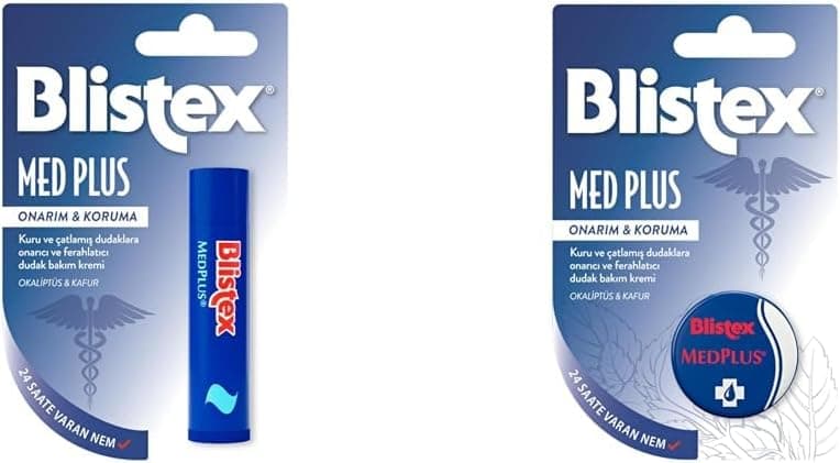 Blistex Medplus Stick Onarıcı ve Ferahlatıcı Dudak Bakım Kremi SPF 15 x Blistex Medplus Onarıcı ve Ferahlatıcı Dudak Bakım Kremi SPF 15