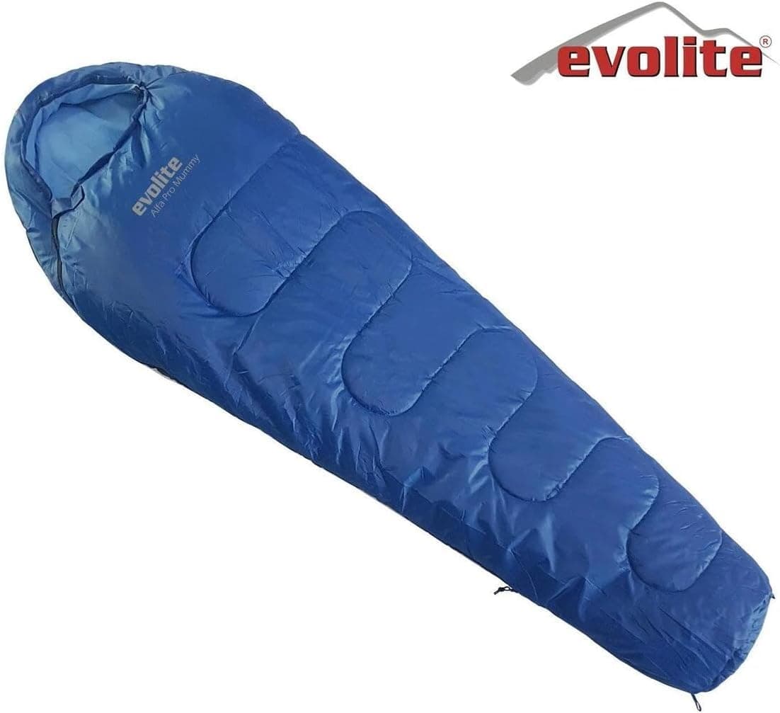 Evolite Alfa Pro 0 Derece Mumya Tipi Uyku Tulumu Mavi