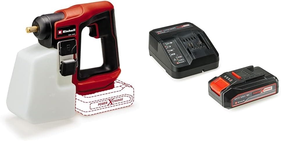 Einhell GE-WS 18/10 Li - Solo, Akülü İlaçlama Pompası ve Einhell 18V 2,5 Ah PXC Starter Kit (Başlangıç Seti)