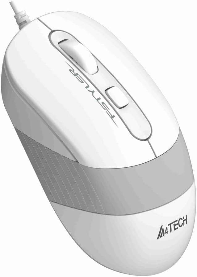 A4 Tech FM10 Optik 1600 DPI,4 Buton, Çözünürlük ayarlamalı Beyaz Mouse