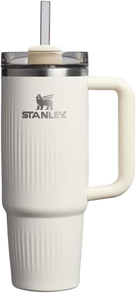 Stanley The Quencher Pipetli Termos, 0.89 L, Krem