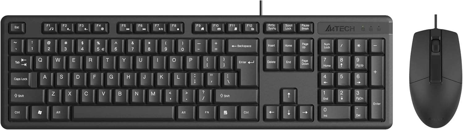 A4 Tech KR-3330S Q-Türkçe FN-Multimedya Klavye+Silent (Sessiz) Mouse SET