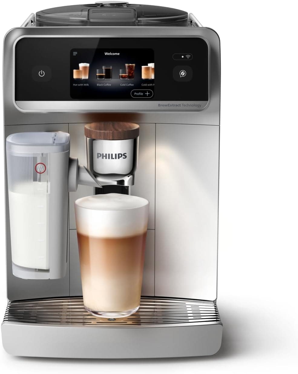 Philips 8000 Serisi LatteGo Pro Café Aromis Kahve Makinesi, Evde Kafe Kalitesi, BrewExtract, 54 farklı Sıcak ve Soğuk İçecek, EP8757/20
