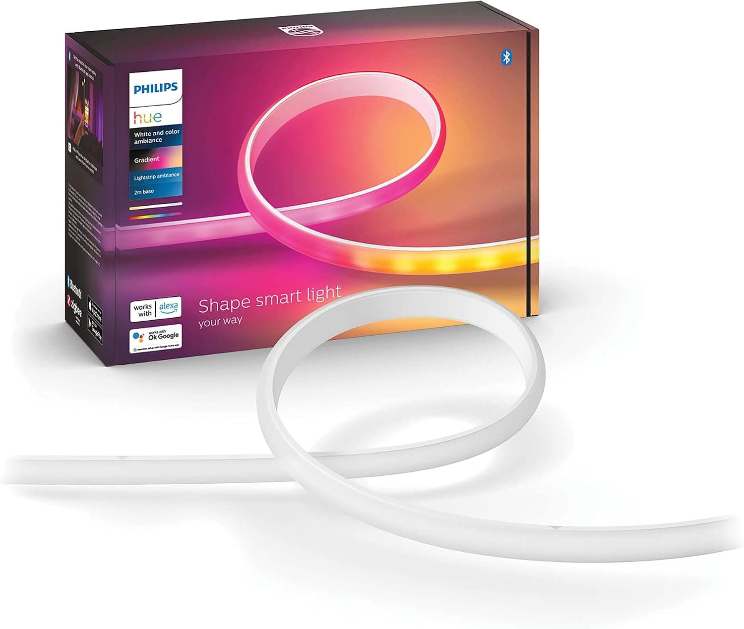 Philips Hue Gradient Renkli Akıllı Led Şerit Aydınlatma, 2m, 16 milyon renk ve renk geçişli - 25.000 Saat Ampul Kullanım Ömrü