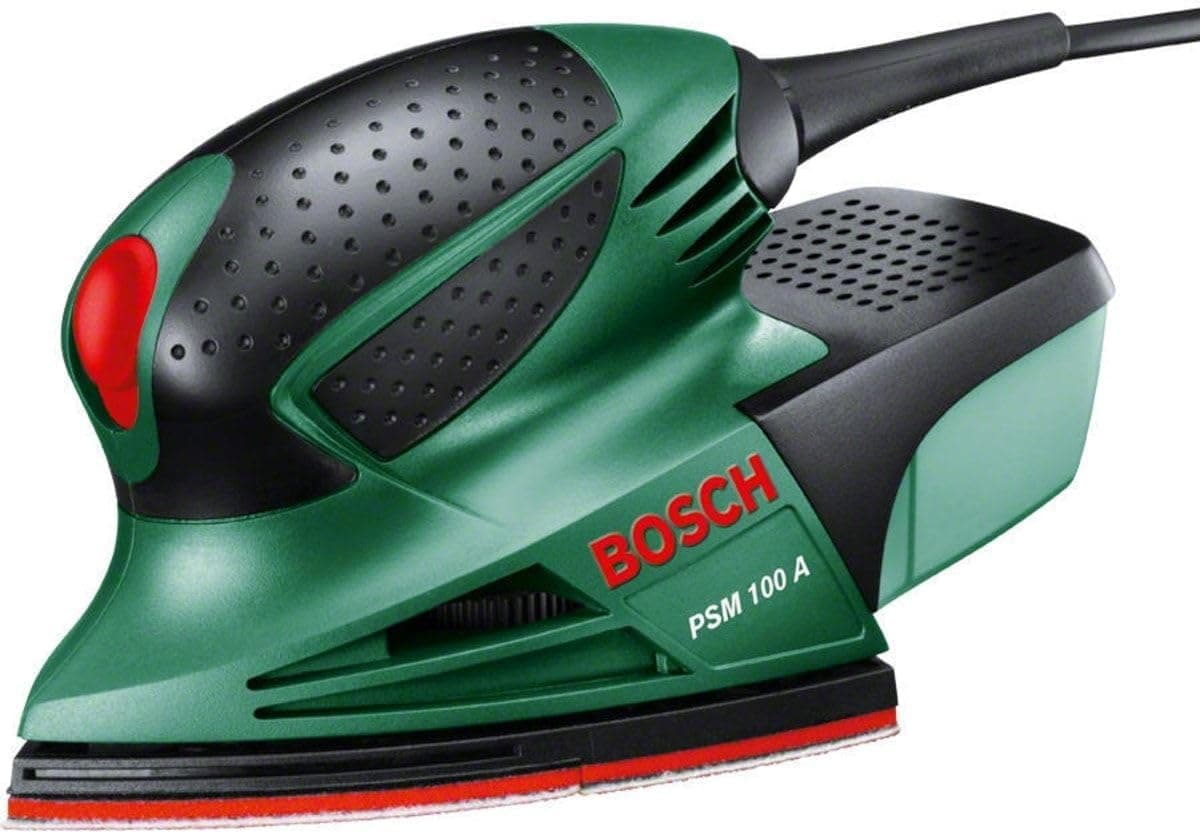 Bosch Home and Garden Elektrikli Delta Zımpara PSM 100 A (100 Watt, Taşıma Çantasında),Yeşil