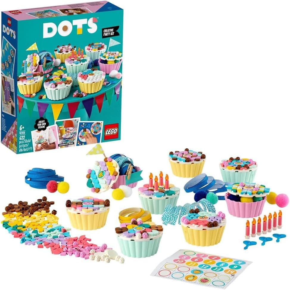 LEGO® DOTS Yaratıcı Parti Seti 41926 El Sanatları Seti; Çocuklar için Mükemmel bir Grup Oyunu Aktivitesi (622 Parça)