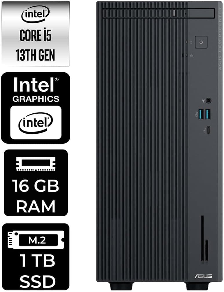 ASUS ExpertCenter P500 i5 13420H 16GB 1TB SSD W11H Masaüstü Bilgisayar & PER4 USB Bellek