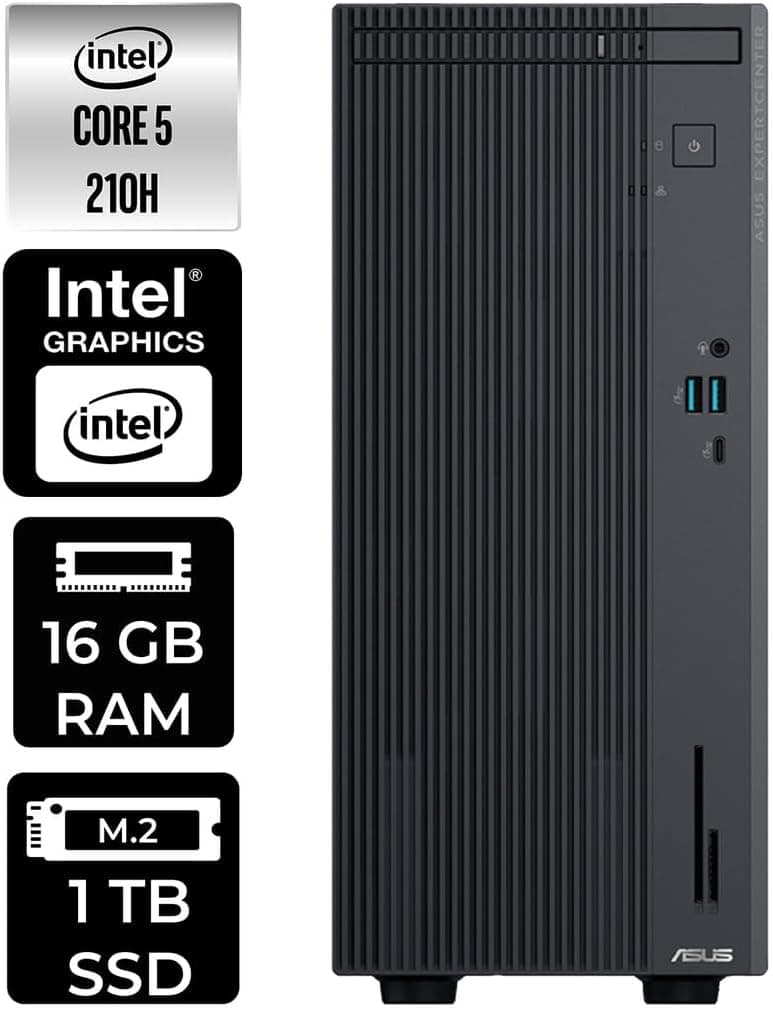 ASUS ExpertCenter P500 Core5 210H 16GB 1TB SSD W11P Masaüstü Bilgisayar & PER4 USB Bellek