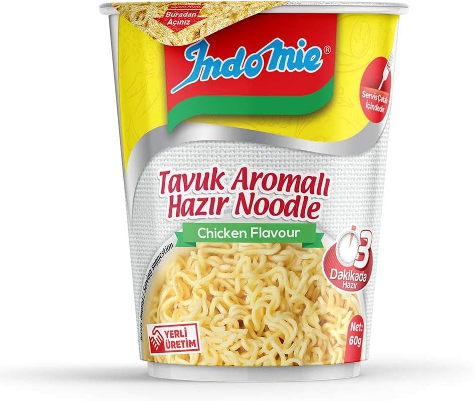 Indomie Bardak Tavuklu Noodle Koli 24lü (60 Gr x 24 Adet)